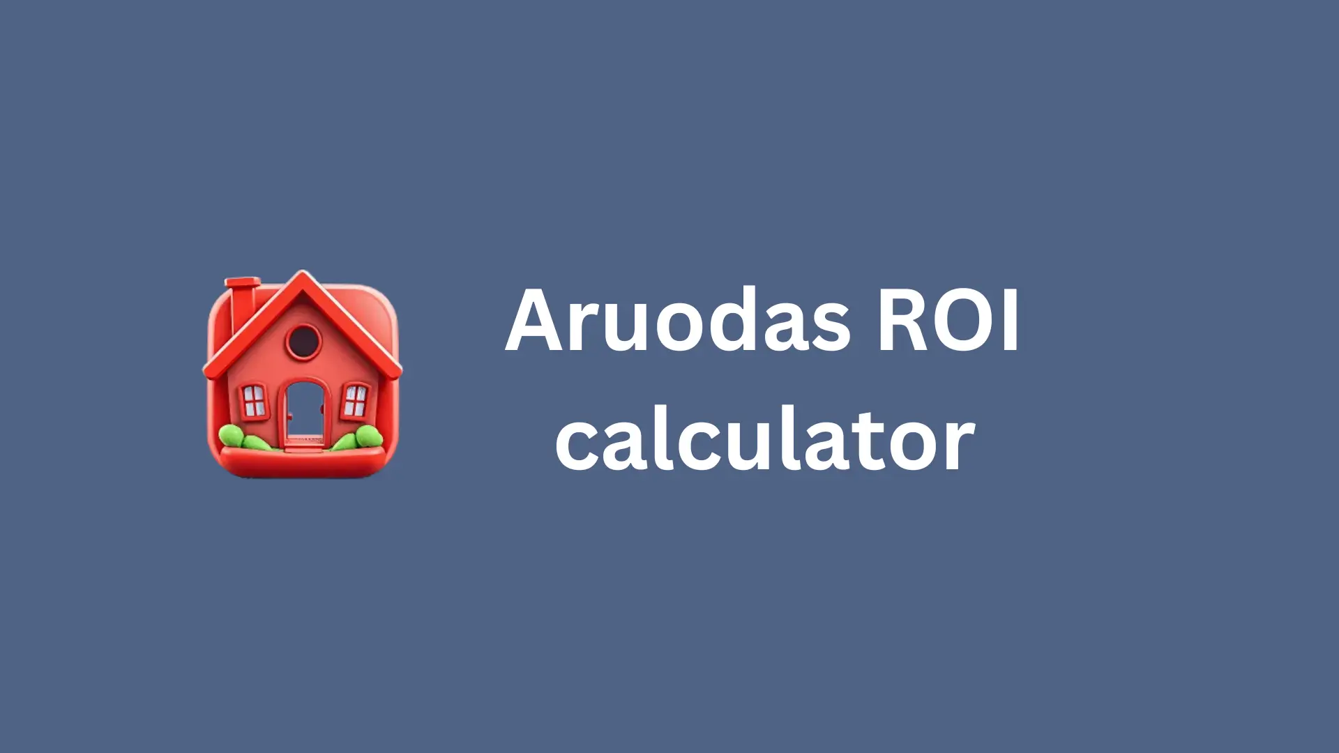 Aruodas ROI Calculator preview picture